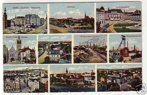 32856 Mehrbild Ak Mährisch Ostrau Schacht usw. 1925