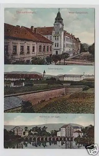 25406 Mehrbild Ak Theresienstadt Post usw. 1911