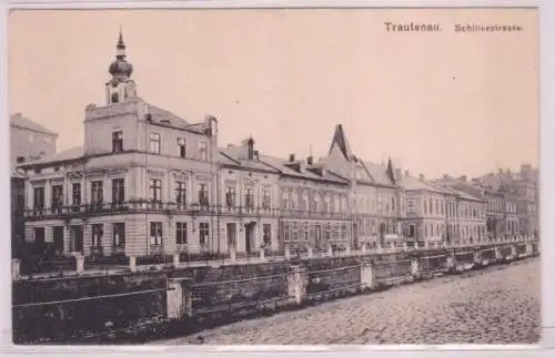 19808 Ak Trautenau Trutnov Schillerstrasse um 1910