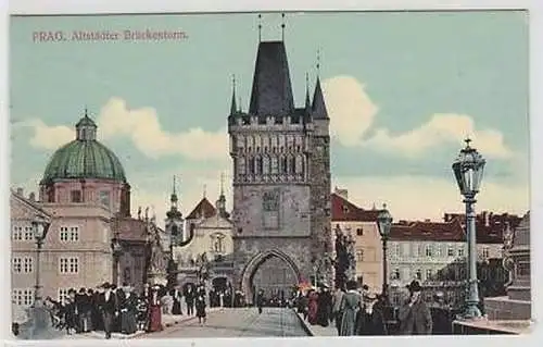 20142 Ak Prag Altstädter Brückenturm 1911