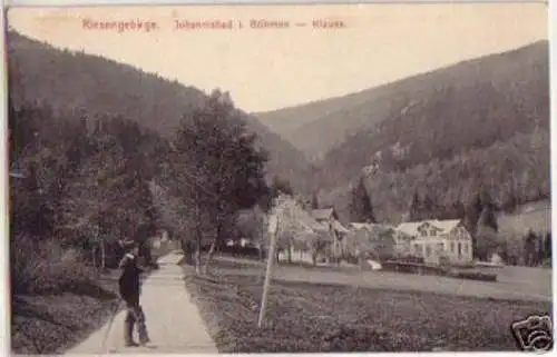 15106 Ak Riesengebirge Johannisbad in Böhmen um 1910