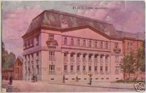 15270 Ak Pilsen Plzen kgl. Sparkasse 1924