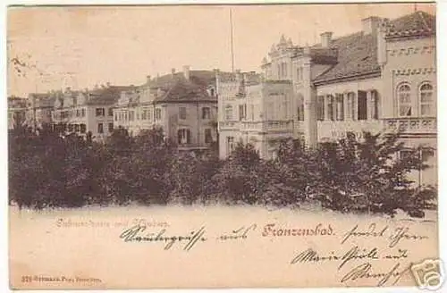 10146 Ak Franzensbad Culmerstrasse mit Windsor 1899