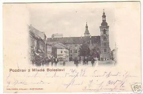 11589 Ak Pozdrav z Mladé Boleslavi 1898