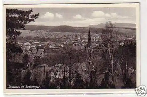 11014 Ak Trautenau im Sudetengau Totalansicht um 1940