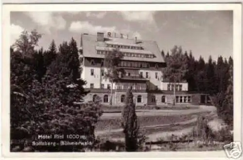 09144 Ak Spitzberg Böhmerwald Hotel Rixi um 1940