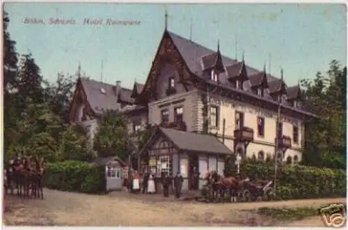 07279 Ak Böhm. Schweiz Hotel Rainwiese um 1920