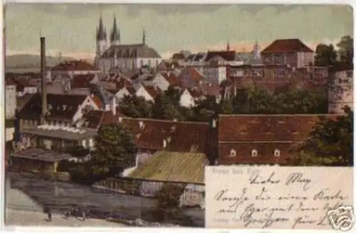 07424 Ak Gruss aus Eger Totalansicht 1904