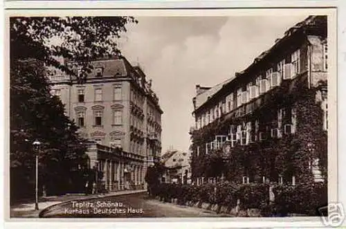 03741 Ak Böhmen Teplitz Schönau Deutsches Haus 1940