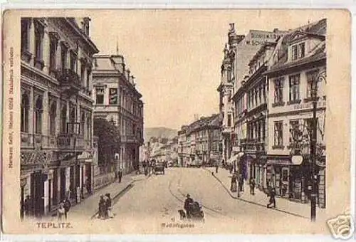 04543 Ak Böhmen Teblitz Rudolfsgasse um 1920