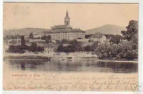 03317 Ak Böhmen Leitmeritz an der Elbe 1905