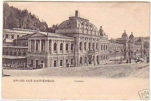 00932 Ak Marienbad Kurhaus, Werbung Kunstverlag um 1920