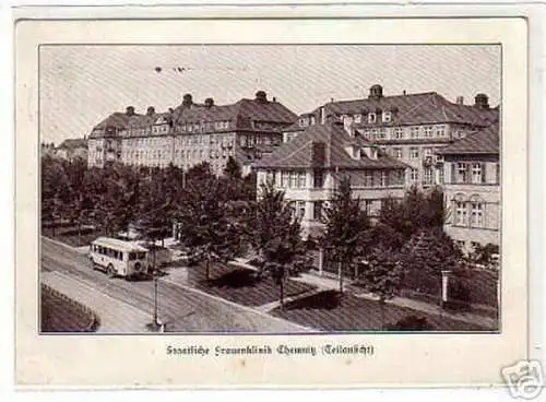 schöne Ak Staatliche Frauenklinik Chemnitz 1933