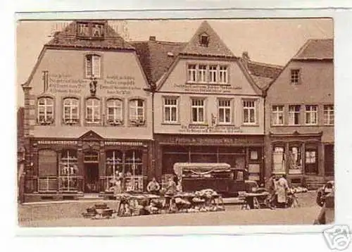 schöne Ak St.Wendel Domplatz mit Marktständen um 1930