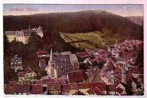 Schöne Ak Stolberg Harz Totalansicht 1922