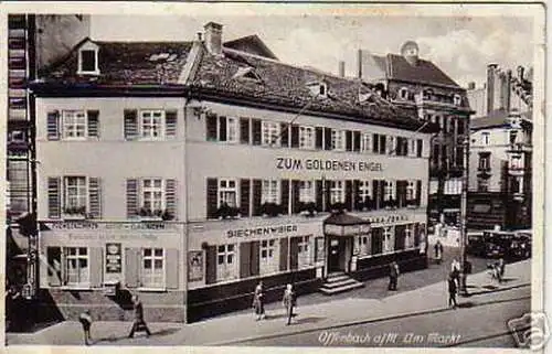 schöne Ak Offenbach a.M.Gasthof Zum goldenen Engel 1936