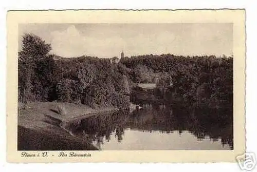 schöne Ak Plauen im Vogtland Am Bärenstein um 1940