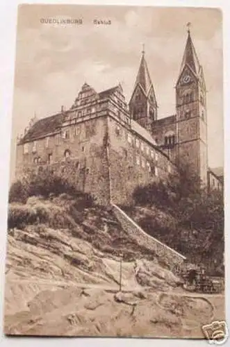 schöne Ak Quedlinburg Schloss um 1930