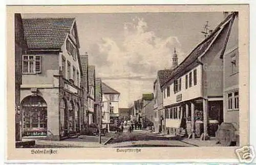 schöne Ak Salmünster Hauptstrasse Gasthaus um 1930