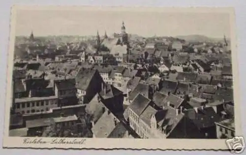 schöne Ak Lutherstadt Eisleben Totalansicht 1941