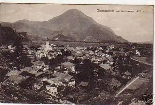 schöne Ak Oberaudorf mit Wildbarren 1915