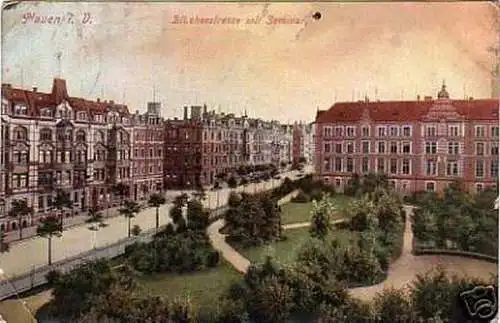 schöne Ak Plauen im Vogtland Blücherstrasse 1909