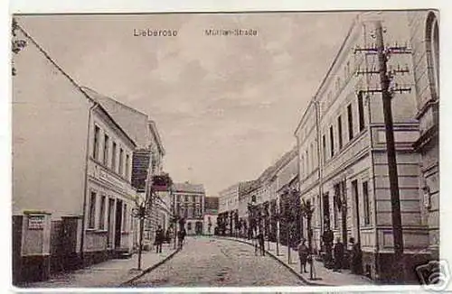 schöne Ak Lieberose N.-L. Mühlen Strasse um 1910