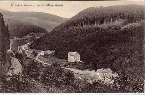 schöne Ak Hotel & Pension Gehlberger Mühle 1911