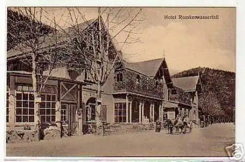 schöne Ak Hotel Romkerwasserfall Okertal um 1915