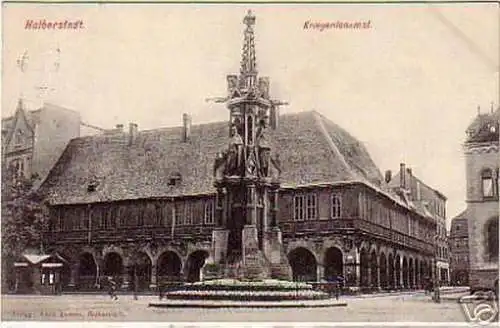 schöne Ak Halberstadt Kriegerdenkmal 1908