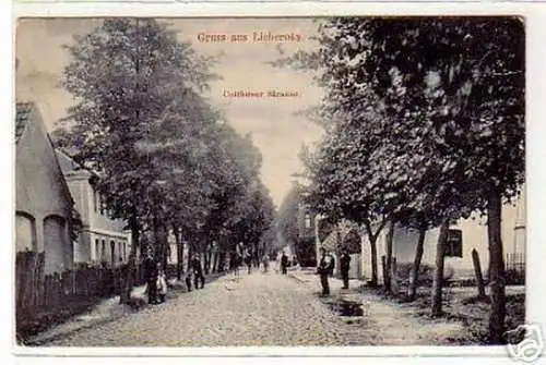 schöne Ak Gruss aus Lieberose Cottbuserstraße 1914