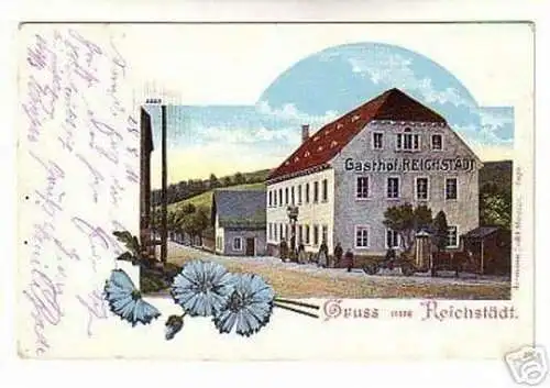 schöne Ak Gruss aus Reichstädt Gasthof 1916