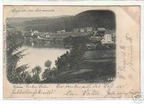 Schöne Ak Gruss aus Schwarzwald Titisee 1900