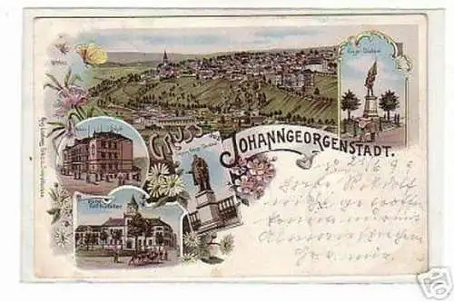 schöne Ak Gruss aus Johanngeorgenstadt Hotel 1899