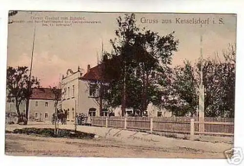 schöne Ak Gruss aus Keselsdorf i.S. Oberer Gasthof 1907