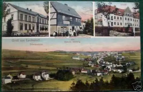 schöne Ak Gruss aus Leubsdorf Gasthof usw. 1915