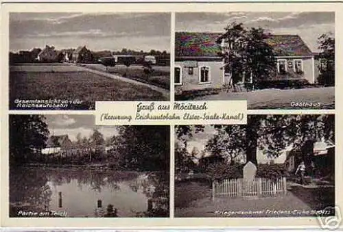 schöne Ak Gruß aus Möritzsch Gasthaus usw. um 1930