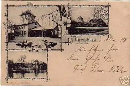 schöne Ak Gruss aus Hasenburg bei Lüneburg 1898