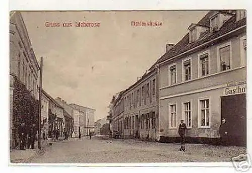 schöne Ak Gruss aus Lieberose Mühlenstraße um 1910