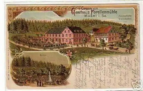 schöne Ak Gruß aus Mosel Gasthaus 1905