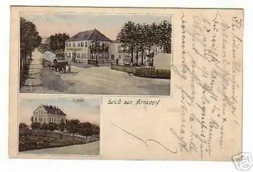 schöne Ak Gruss aus Arnsdorf Gasthof usw. 1906