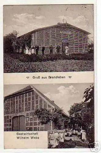 schöne Ak Gruss aus Brandleben Gasthaus 1916