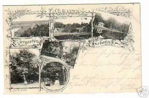 schöne Ak Gruss aus dem Thiergarten Lüneburg 1905