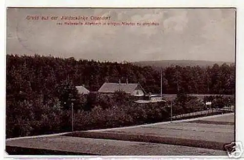 schöne Ak Gruss aus der Waldschänke Ottendorf 1910