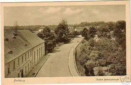 schöne Ak Frohburg Äußere Bahnhofstrasse um 1920