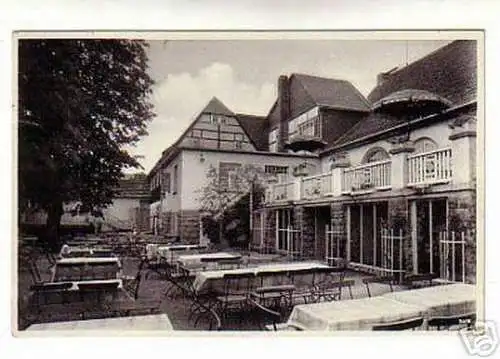 schöne Ak Gasthof Lübau bei Freital / Tharandt um 1930