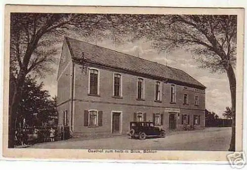 schöne Ak Gasthof zum heiteren Blick Böhlen 1936