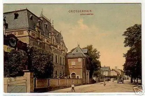 schöne Ak Grossenhain Johannesallee 1914