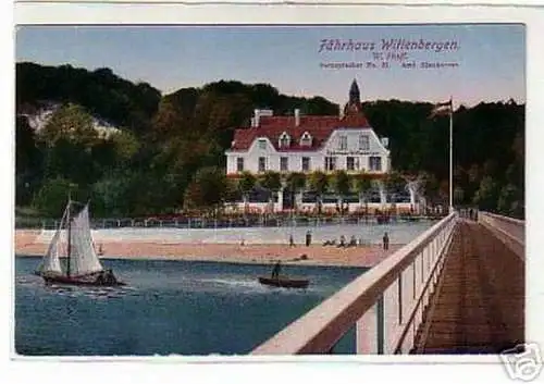 schöne Ak Fährhaus Wittenbergen b.Blankenese um 1910