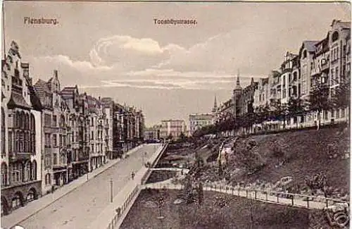 schöne Ak Flensburg Toosbüystrasse 1911